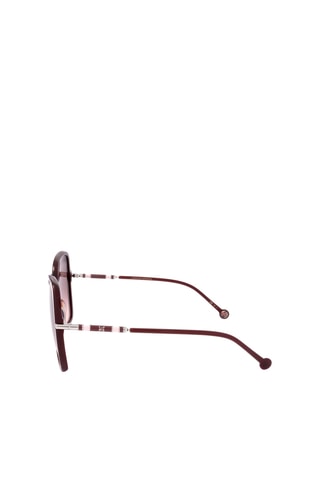 Lunettes de soleil femme - Catégorie 1 - Carolina Herrera - Argenté et marron
