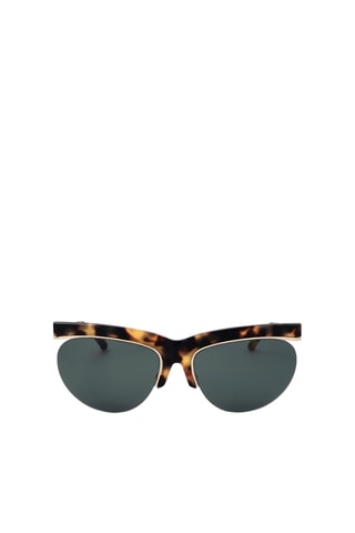 Lunettes de soleil femme - Catégorie 3 - Dries Van Noten by Linda Farrow - Doré, marron et noir