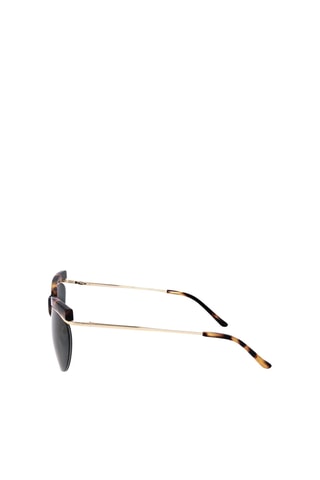 Lunettes de soleil femme - Catégorie 3 - Dries Van Noten by Linda Farrow - Doré, marron et noir