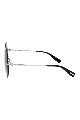 Lunettes de soleil femme - Catégorie 3 - Trussardi - Argenté, gris et noir