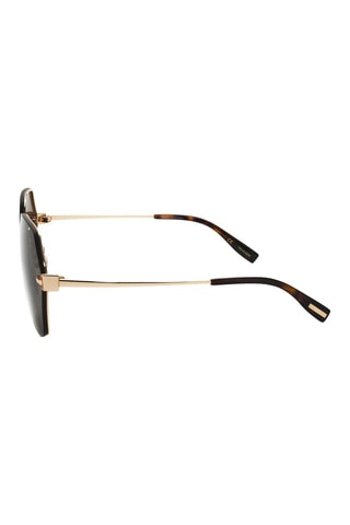 Lunettes de soleil femme - Catégorie 3 - Trussardi - Marron et doré