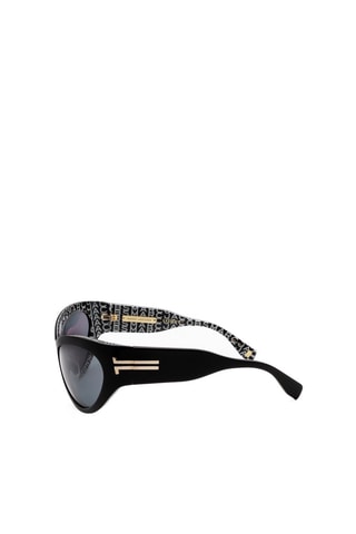 Lunettes de soleil femme - Catégorie 3 - Marc Jacobs Runway - Gris et noir