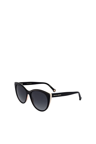 Lunettes de soleil femme - Catégorie 3 - Carolina Herrera - Doré, gris et noir