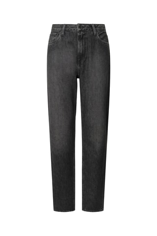 Jeans Tapered Hoge Taille Violet - Zwart