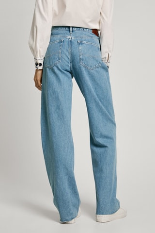 Jeans loose hoge taille Hazel - Lichtblauw