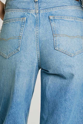 Jeans straight hoge taille Lexa - Marineblauw