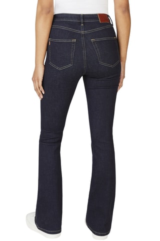 Jeans Hoge Taille Flare Cut Dion - Marineblauw