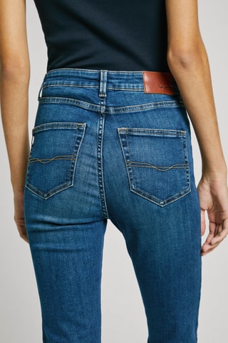 Jeans Hoge Taille Flare Cut Dion - Kobaltblauw
