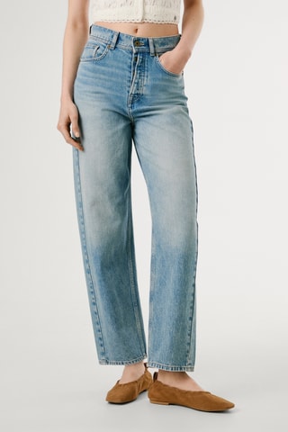Jeans Hoge Taille Addison - Lichtblauw