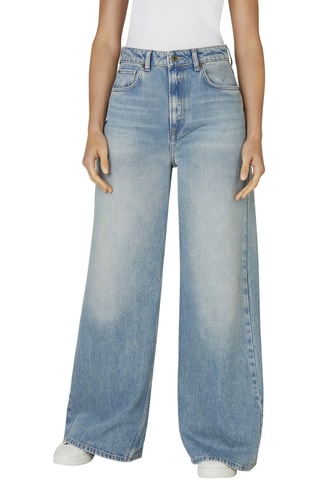 Jeans Wide Legs Hoge Taille Jaimy - Lichtblauw