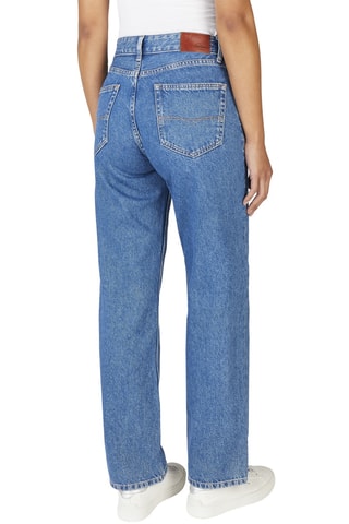 Jeans straight hoge taille Robyn - Indigoblauw