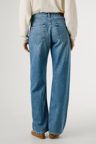 Jeans loose hoge taille Nicky - Lichtblauw