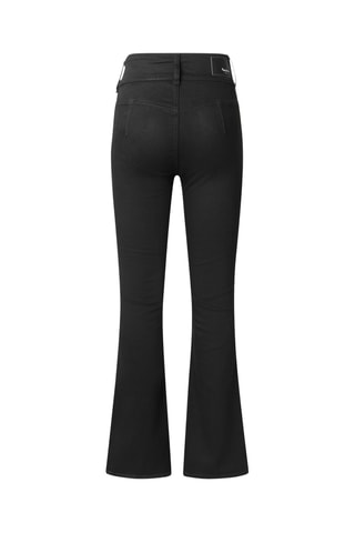 Jeans Hoge Taille Flare Cut - Zwart
