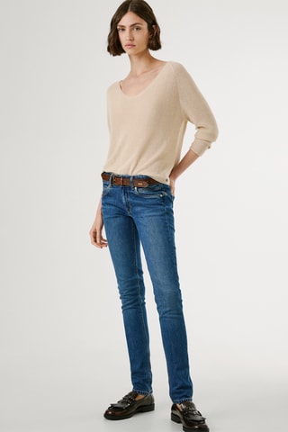 Jeans slim Brooke - Petrolblauw