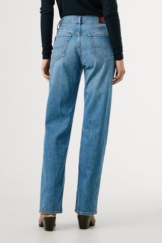 Jeans straight hoge taille Robyn - Lichtblauw
