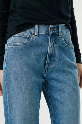 Jeans straight hoge taille Robyn - Lichtblauw