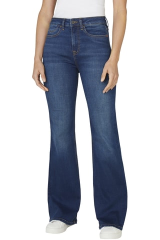 Jeans Hoge Taille Flare Cut Willa - Marineblauw