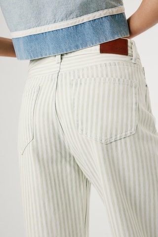 Jeans straight hoge taille Lexa - Wit