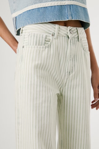 Jeans straight hoge taille Lexa - Wit