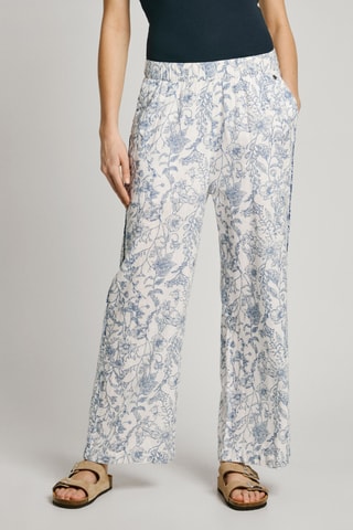 Linnen Broek Hoge Taille Duana - Wit