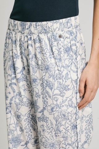 Linnen Broek Hoge Taille Duana - Wit