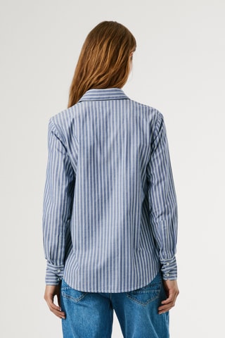 Camicia Lovie - Cobalto e bianco