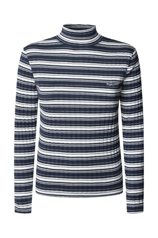 Top Belen - Navy e bianco