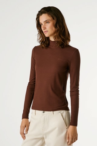 Top Barbara - Marrone