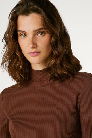 Top Barbara - Marrone