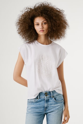 T-shirt Aza - Bianco