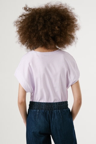 T-shirt Andy - Bianco e rosa