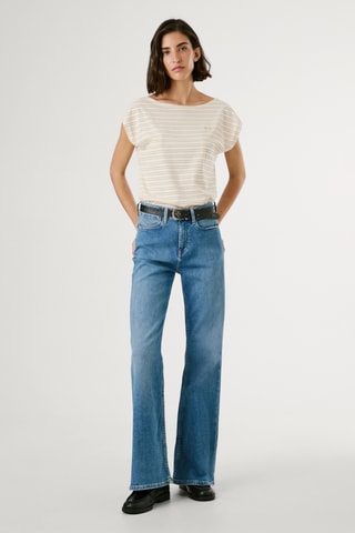 Top Alex - Beige e marrone