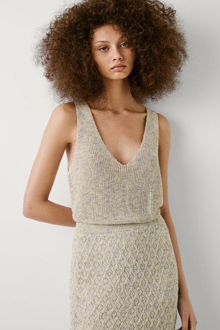 Top Claire - Verde acqua melange