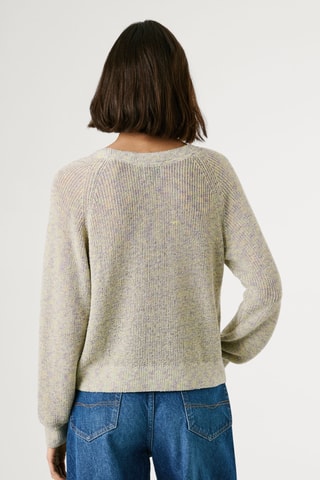 Cardigan Claire - Verde acqua melange
