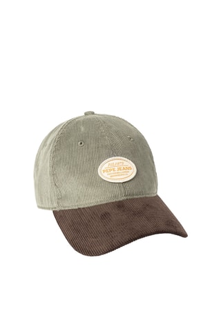 Cappellino in velluto Samir - Marrone e verde oliva