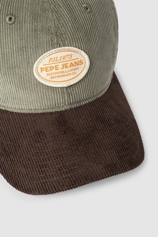 Cappellino in velluto Samir - Marrone e verde oliva