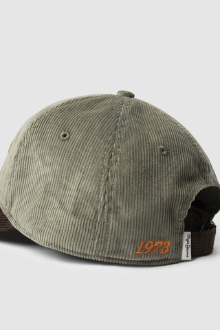 Cappellino in velluto Samir - Marrone e verde oliva