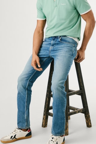 Jeans straight Cash - Blu