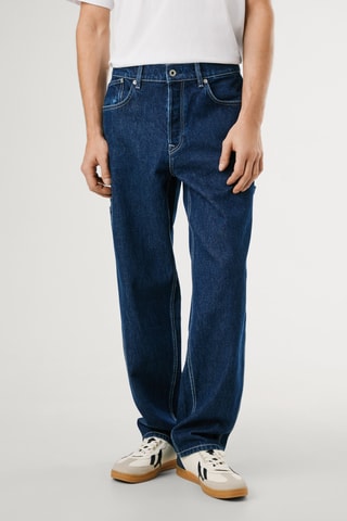 Jeans relaxed Taper - Blu scuro