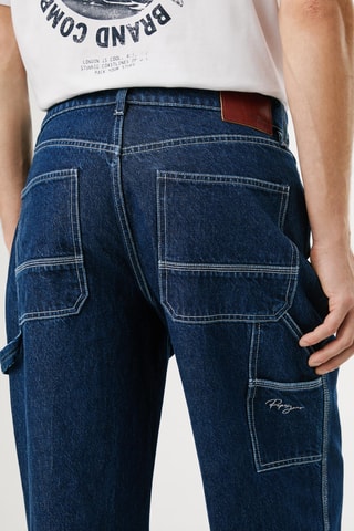 Jeans relaxed Taper - Blu scuro