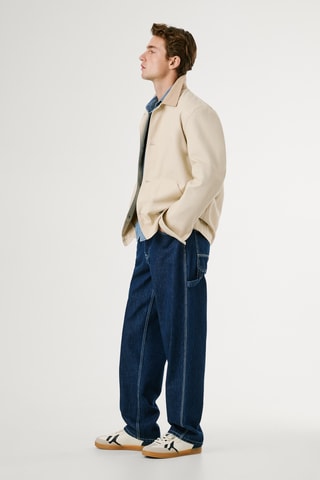 Jeans relaxed Taper - Blu scuro
