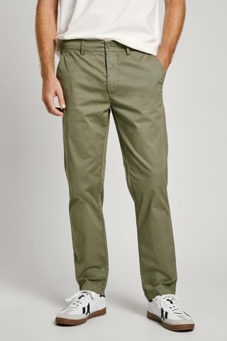 Pantaloni chino slim - Kaki
