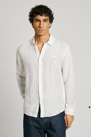 Camicia in lino Arnau - Bianco