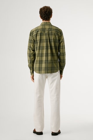 Camicia in velluto Caster - Verde scuro