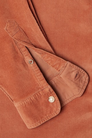 Camicia in velluto Clayton - Rosso mattone
