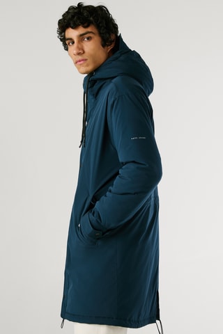 Parka con cappuccio Jansen - Petrolio