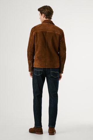 Giacca in pelle d’agnello Jax - Marrone