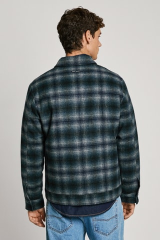 Giacca in lana Marrington - Verde scuro e navy