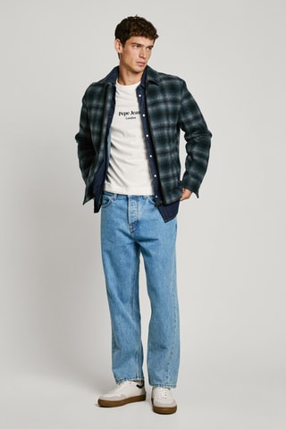 Giacca in lana Marrington - Verde scuro e navy
