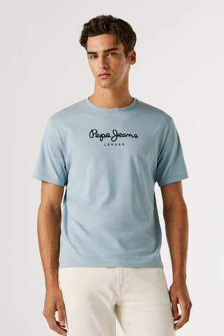 T-shirt Eggo - Celeste